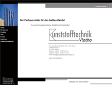 Tablet Screenshot of kunststofftechnik-vlotho.de
